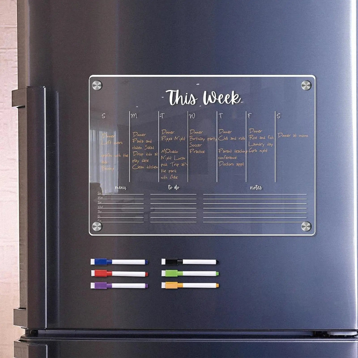 Reusable Fridge Calendar & Weekly Planner