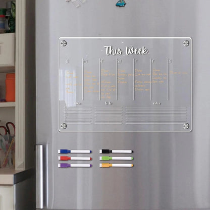 Reusable Fridge Calendar & Weekly Planner