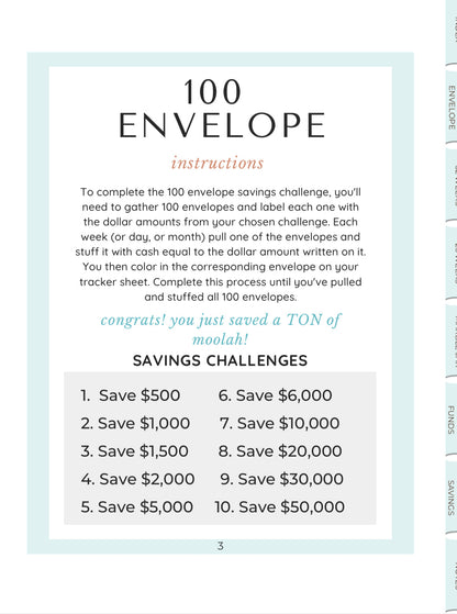 The Saving Challenge Book