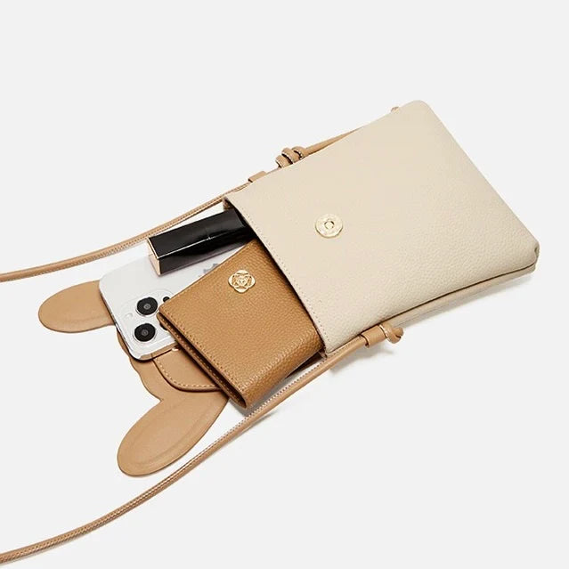 Bunny Leather Crossbody Bag