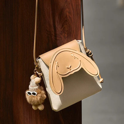 Bunny Leather Crossbody Bag