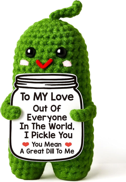 Cute Crochet Pickle Love Gift