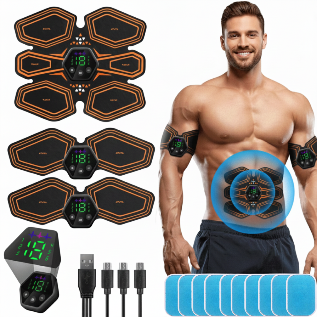 Professional Abs & Arms EMS Muscle Machine with Gel Pads