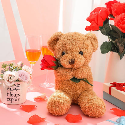 Huggable Bear with Flower