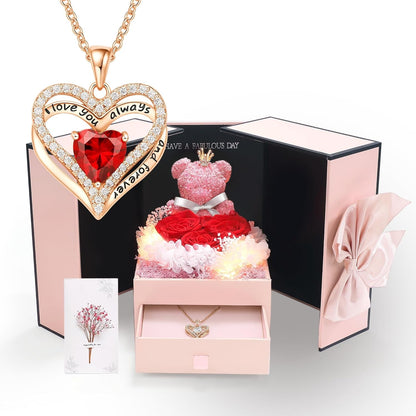 Preserved Red Rose Gift Box