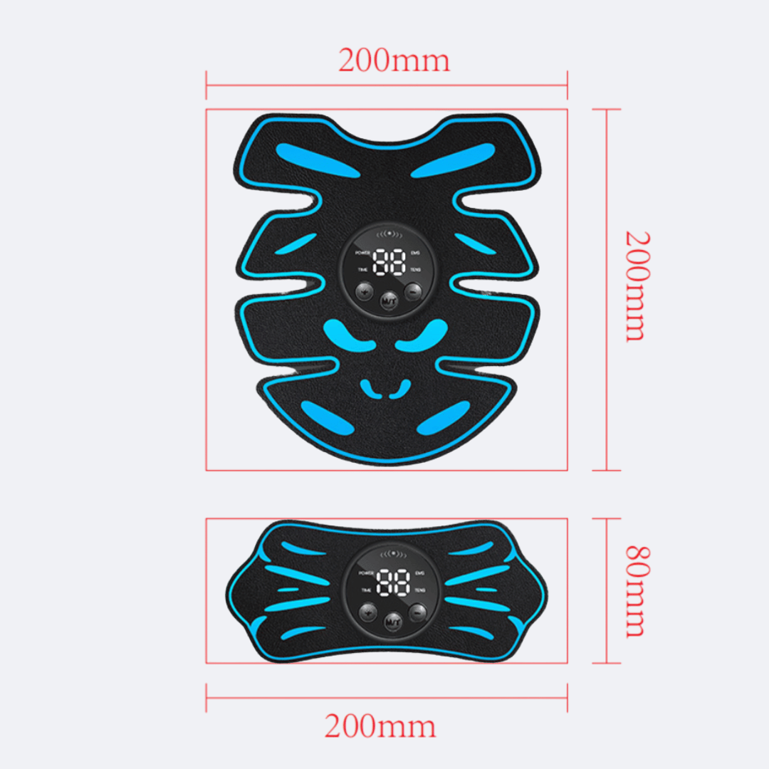 8 Abs Stimulator - 8 Abs + Arms + Gel Pads All-Around 360 Abs Stimulator