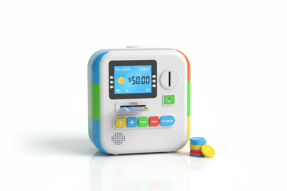Smart ATM Piggy Bank Product Slide